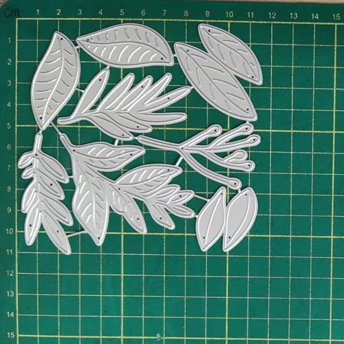 Scrapbooking Die-Cuts, Layer Frame Net Set Metal Cutting Dies for Card Making, Paper Craft Template, Background Embossing Stencils, DIY Album Décor (Flower Set C-11.4x11.3cm)