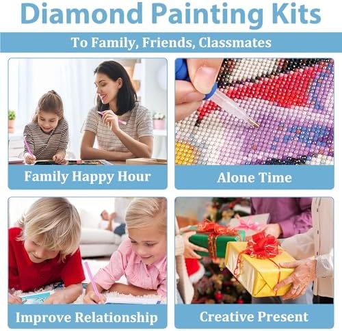 Chicken Diamond Art Kits for Adults, Diamond Painting Kits 14x14 Inch | Diamond Painting Kits for Adults Beginners, Gem Art, 5D Full Drill, DIY Arts and Crafts for Gift Home or Decor