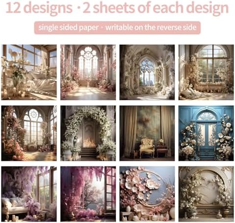 6x6" Scrapbooking Paper Pad Single Sided Decorative Colored Papers