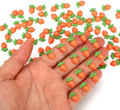 210pcs Mini Carrots, Resin Mini Easter Carrot Decor for Crafts