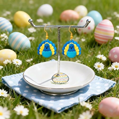 Easter Farm Animal Polymer Clay Cutters - 8Pcs Cute Farm & Nature Clay Earring Cutters, Clay Cutter for Polymer Clay Jewelry Making, DIY Animal Earrings, Spring Crafts for Women