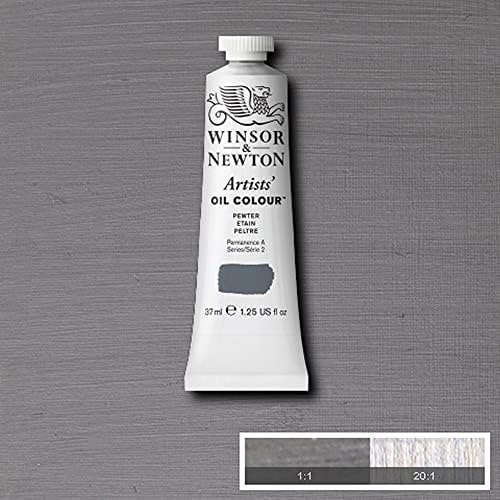 Winsor & Newton Artists' Oil Paint, 37ml Tube, Pewter