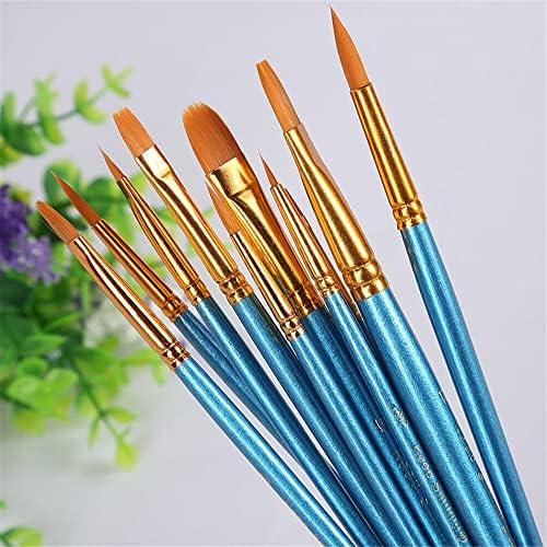 Multifunctional Watercolor Pen Nylon Painting Brushes Wooden Blue 1 Set Deft