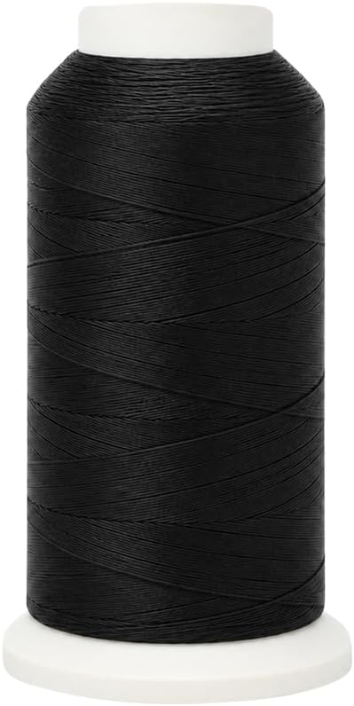 Mandala Crafts Size 69 210D T70 Black Gold Bonded Nylon Thread, 6000 YDs