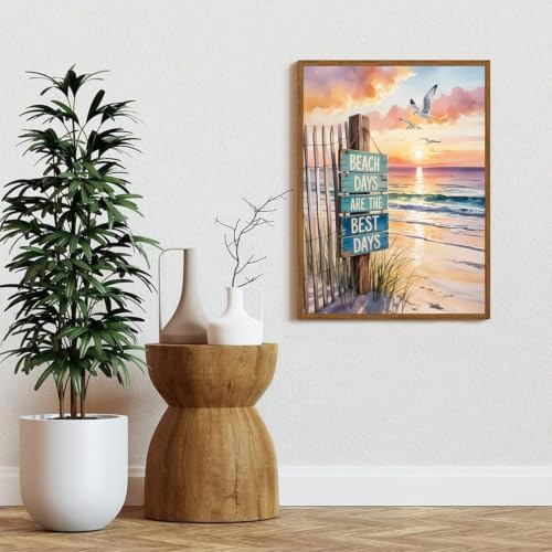 Beach scenery Diamond Art Kits for Adult Diamond Painting Kit for Beginner