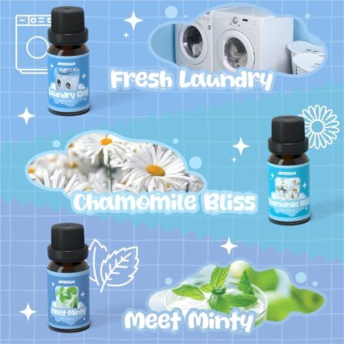 ARVIDSSON Laundry Collection Essential Oil Set, Use with Wool Dryer Balls