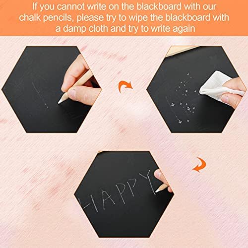 Tenare 10 Pieces White Chalk Pencils with Sharpener and Storage Tube