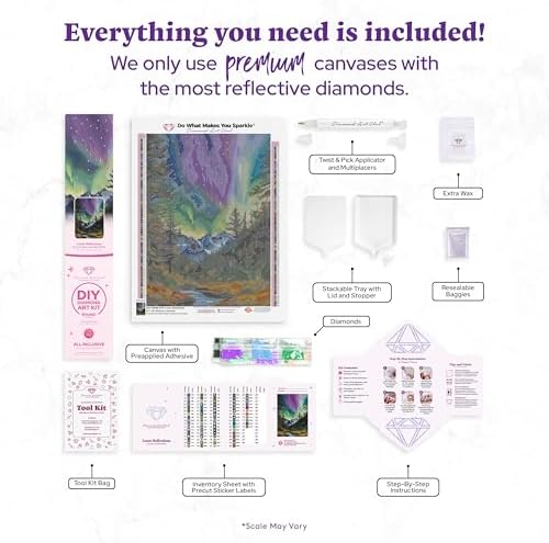 DIAMOND ART CLUB Lunar Reflections Diamond Art Kits for Adults