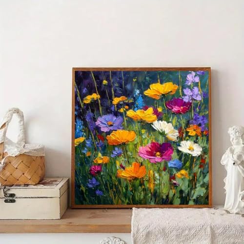 Flower Fields Diamond Art Kits for Adult Diamond Painting Kit for Beginner