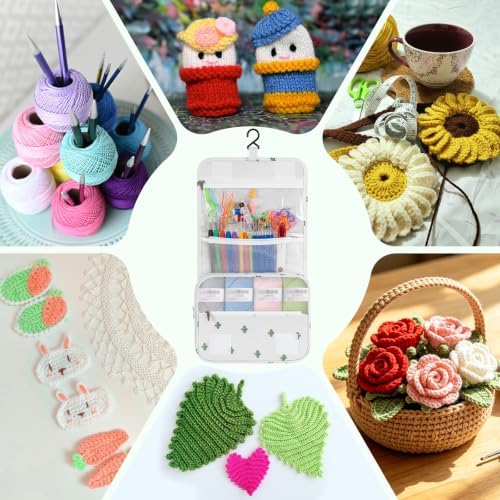 GMAK Crochet Kit for Beginners Adults, All in One Crochet Set Include Yarns