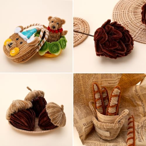Caydo 200 Pieces Brown Pipe Cleaners Craft Chenille Stems for DIY Art Creative Crafts Party Decorations (12 Inch x 6 mm)