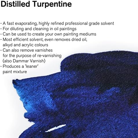 Winsor & Newton Distilled Turpentine, 75ml (2.5-oz) Bottle
