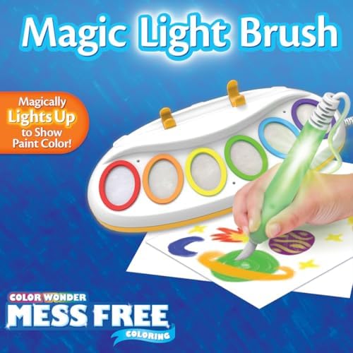 Crayola Color Wonder Magic Light Brush, Mess Free Painting for Kids, Age 3+