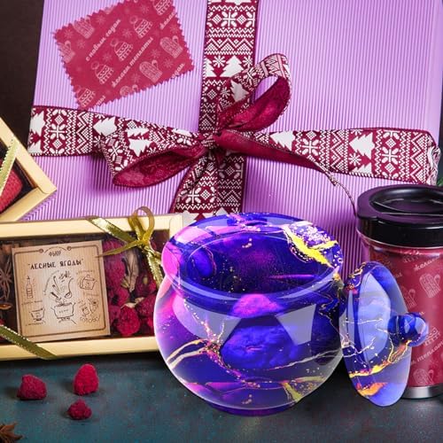 Juome Jar Resin Molds Silicone, Large Jars Silicone Molds with Lid for Epoxy Resin Casting, Resin Mold for DIY Jewelry Storage Box, Candy Container, Home Decoration | Jar Silicone Molds with Lid for Epoxy Resin Casting, Resin Mold for DIY Jewelry Stora...