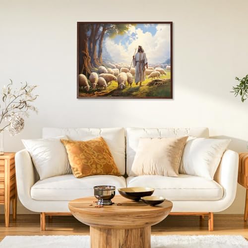 Paint by Numbers Kit for Adults, Jesus DIY Painting Kit, 16x20 Inch
