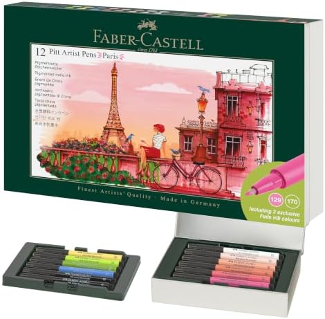 Faber-Castell Pitt Artist Pens, Paris Tin, Inspired by Paris Landmarks