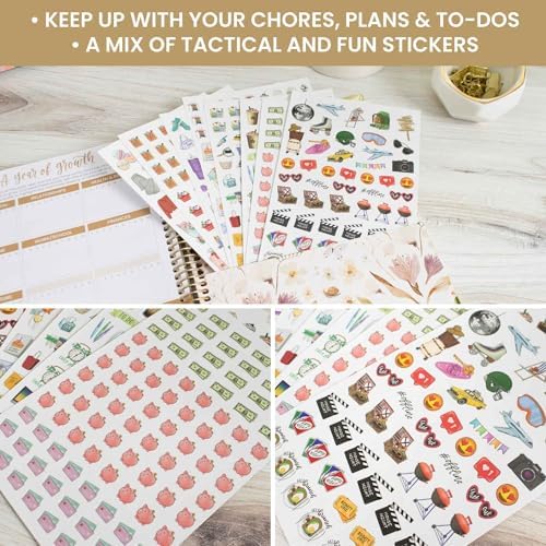bloom daily planners Vintage Hand-Drawn Everyday Essentials Planner Stickers (535 Stickers) - Variety Pack for Decorating, Planning, Scrapbooking