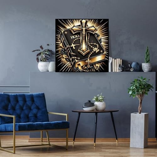 Diamond Art Kits for Adults,Cross Bible Diamond Painting Kits for Beginner