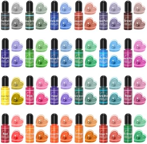 Candle Dye - 24 Colors Liquid Candle Making Dye for DIY candle making supplies Kit, Food Grade Ingredients Oil-Based Candle Coloring for Soy Wax Dyes, Beeswax, Gel Wax, Paraffin Wax - Each 0.35oz/10ml