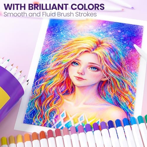 WUO 3.0mm Mechanical Colored Pencils 36PCS with 36 Lead Refills