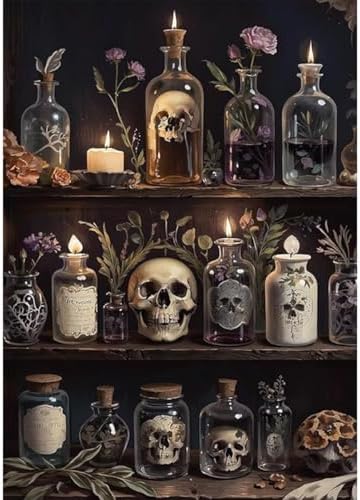 VeGuude Halloween Diamond Art Kits for Adults Home Wall Decor Gift 12x16 in