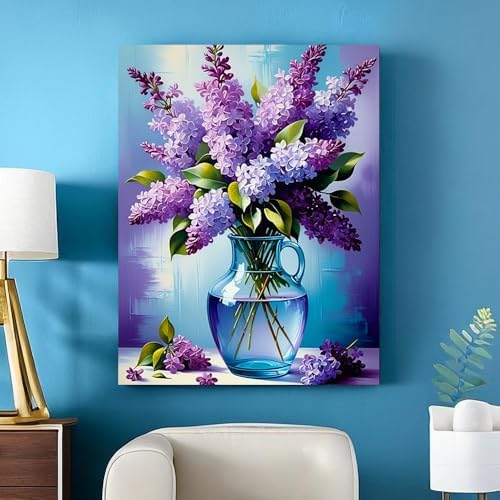Axquilon Flower Diamond Arts Kits for Adults 12x16 inch