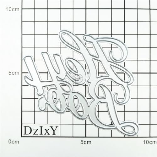 Halloween English Words Hey Boo Metal Cutting Dies for Card Making