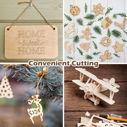 Blisstime 15PCS 4x6 Inch Wood Squares Unfinished Square Wood Pieces for Crafts,Painting, Writing, DIY Supplies, Engraving and Carving, Home Decorations (4x6 Inch 15Pcs)