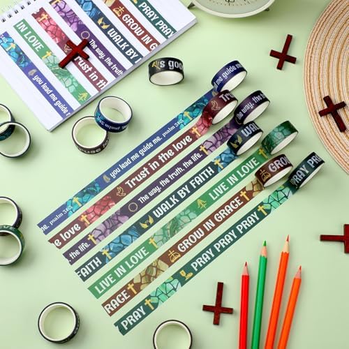 24 Rolls Back to School Christian Bible Verse Washi Tape