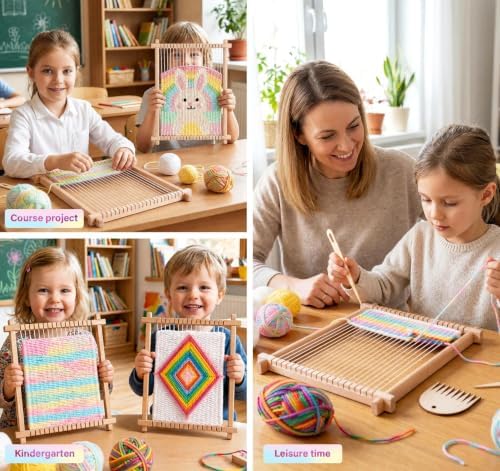 Weaving Loom for Kids,Knitting Loom Kit Crafts for Kids Ages 8-12 Beginners