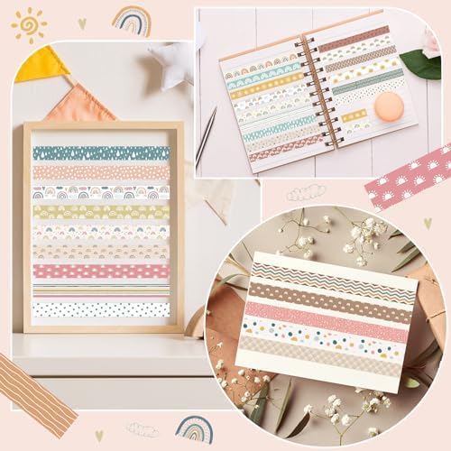 TaoBary 33 Rolls Washi Tape Set, 15mm Holiday Seasonal,Charming Style