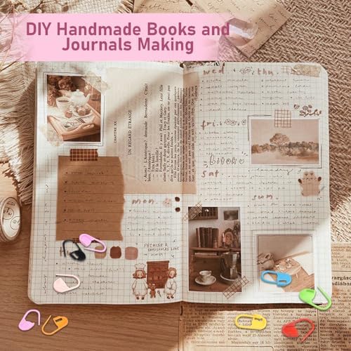 150 PCS Plastic Knitting Stitch Markers for Crocheting, Crochet Stitch Marker for Yarn Crafts Knitting Weaving Locking Plastic Safety Pins Crochet Supplies Accessories, White