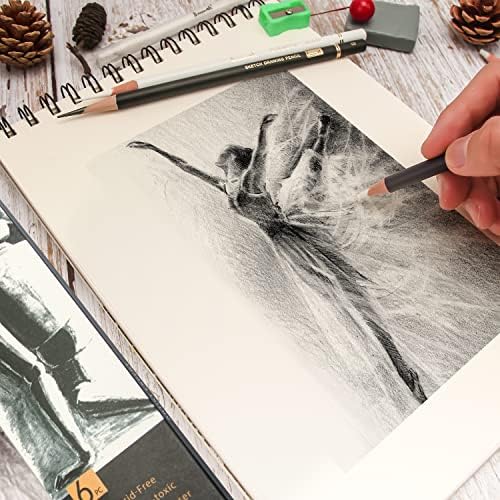 Brusarth Eraser Pencils Set - Professional 3pc Erasing Small Details or Add Highlights for Sketching, Colored Pencils, Charcoal Drawings. Fine Detail Eraser for Beginners & Artists