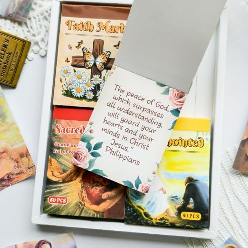200 Sheets Christian Inspirational Bible Scripture Sticker Book