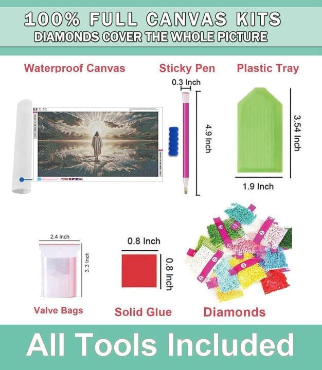 Extra Large Diamond Painting Kits for Adults, 5D Diamond Art Kits 28x16 In
