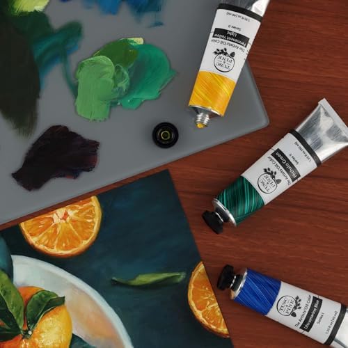 Tusc & Pine Artist Oil Paint - Tropical Evening, Set of 3 40 ml, Non-Yellowing, Rich & Creamy Consistency, Maximum Pigment Load, Small Batch Milled Oil Paints Made in the USA for Professional Artists