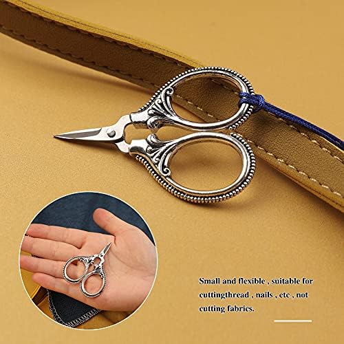 SHWAKK Little Embroidery Scissors, Vintage Sewing Craft Tool Flower Pattern