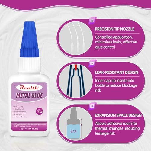 Super Glue for Metal 30g 2 Pack Clear Fast Drying