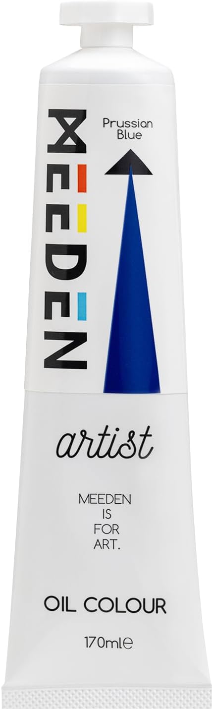 MEEDEN Artist Grade Oil Paint: Prussian Blue - 170ml/5.7oz Tube | Professional Art Paints and Supplies for Canvas Painting