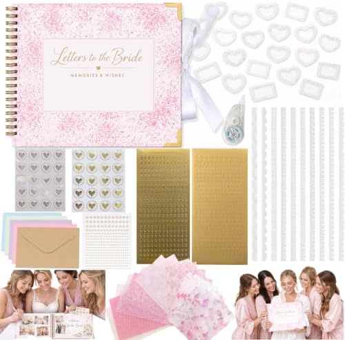 Letters to the Bride Scrapbook Kit, Bridal Shower Guest Book Alternative