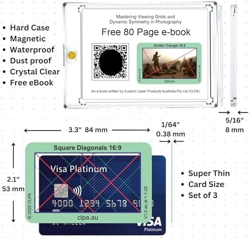 Square Diagonals Directors Viewfinder Card