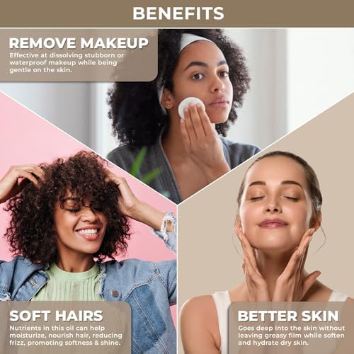 Plant Based Fractionated Coconut Oil - Liquid Coconut Oil for Hair, Skin and Body | Perfect Carrier Oil for Essential Oils - 100% Pure, Natural and Versatile - Ideal for Hair, Face, Body Care
