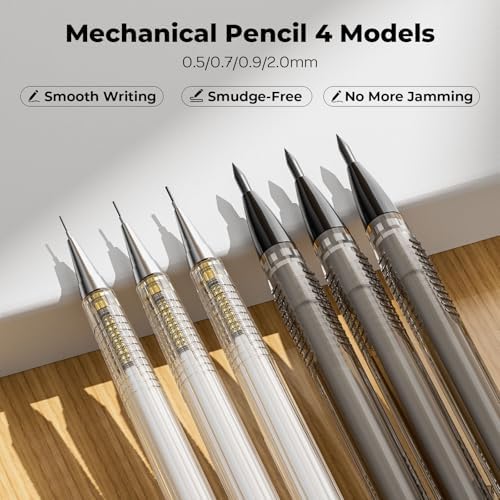 Nicpro 26PCS Art Drawing Supplies Kit, Mechanical Pencils Set 0.5, 0.7, 0.9 & 2mm, 100 Sheets Sketch book, 172PCS Lead Refills, School Supplies Gifts for Artist Adults Teens Girls Boys Sketching