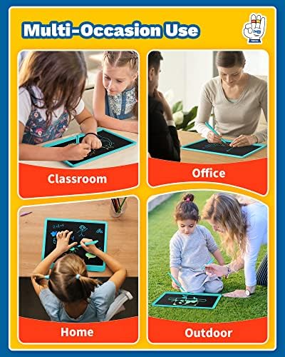 TEKFUN 15" LCD Writing Tablet for Kids, Large Drawing Pad for Boys & Girls, Screen-Free Way to Keep Kids Busy, Reusable Doodle Board for Learning & Travel, Great Christmas Gift Idea(15in Blue)