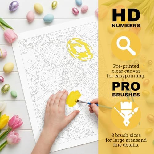 Custom Paint by Numbers kit for Adults - Personalized Paint by Numbersfor Beginner Customized DIY Paint by Numbers from Photo Oil Painting on Canvas Home Wall Decor Special Handmade Easter Gift