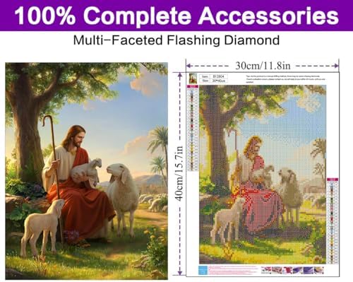 Diamond Art Kits for Adults, Jesus Diamond Art Painting Kits for Adults
