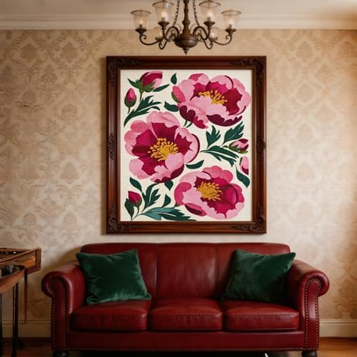 Flowers Diamond Art Kits for Adults,Diamond Painting Kits for Beginner