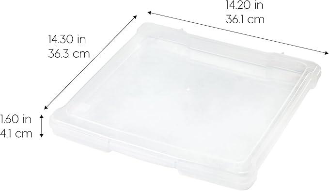 IRIS USA Scrapbook Case |Made in USA| Fits 12"x12" - Thin (10-Pack) - Clear