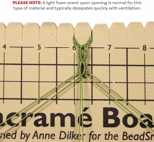 The Beadsmith Macrame Board, 11.5 x 15.5 inches, 0.5" Thick Foam