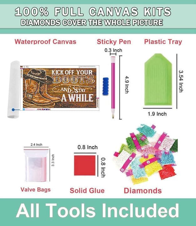Extra Large Diamond Art Kits for Adults, 5D Diamond Painting Kits 28x16 In